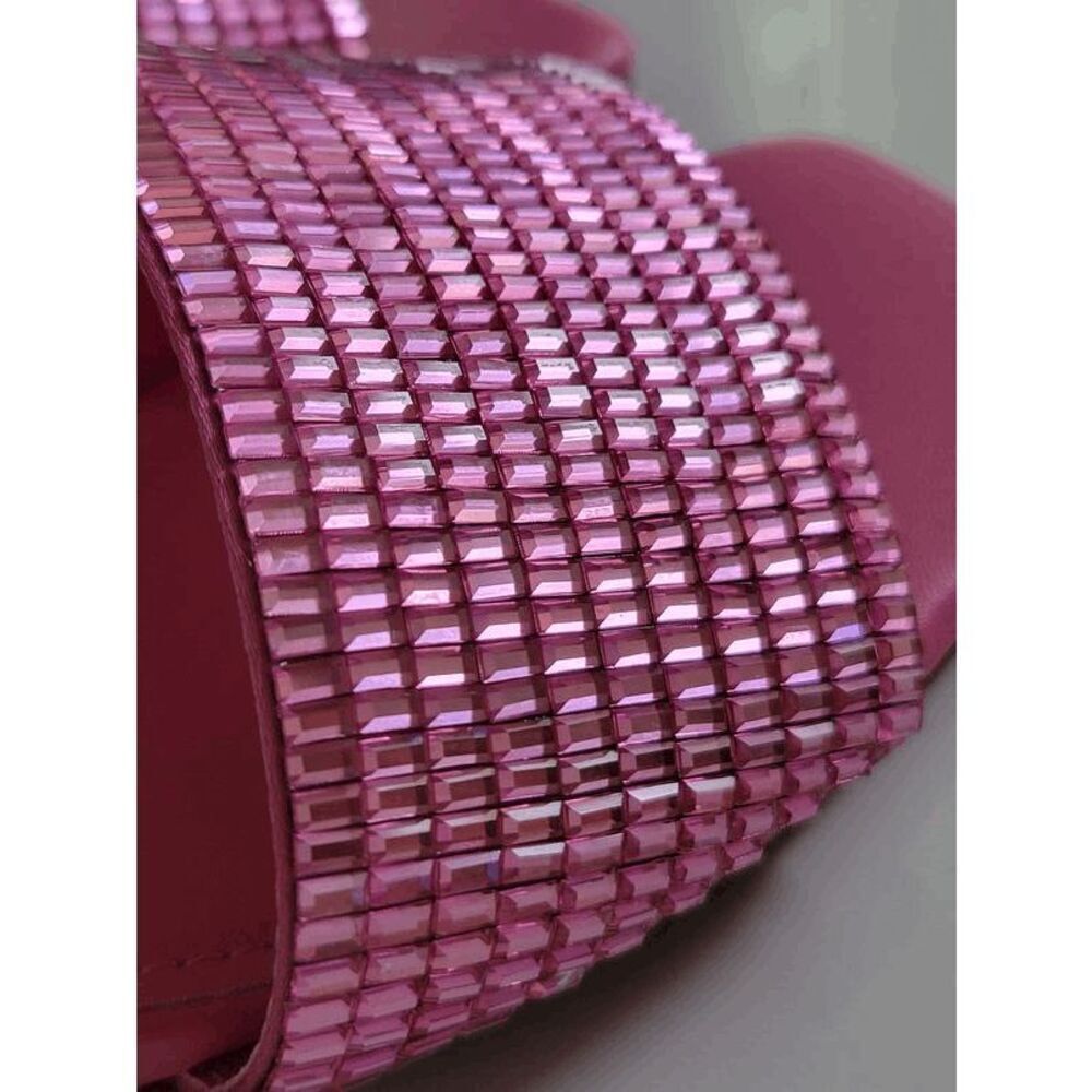 Marc Fisher Pink Embellished Slide Sandals - Picture 15 of 15